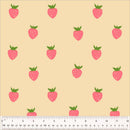 Windham, Strawberries Wide Backing, Ecru