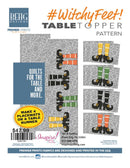 Witchy Feet - Table Runner or 4 Place Mats, Canvas Weight