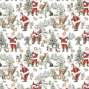 Woodland Whispers-Santa's Woodland Allover White