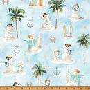 Hoffman Fabrics, Seas & Greetings/On Key Quilt Kit 42" X 60"