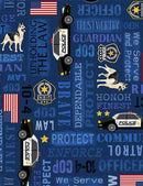 veryday Heroes,  Police Words - Blue