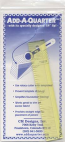Add A Quarter Ruler 6" Yellow
