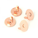 Two Magnetic Snaps 3/4" Rose Gold